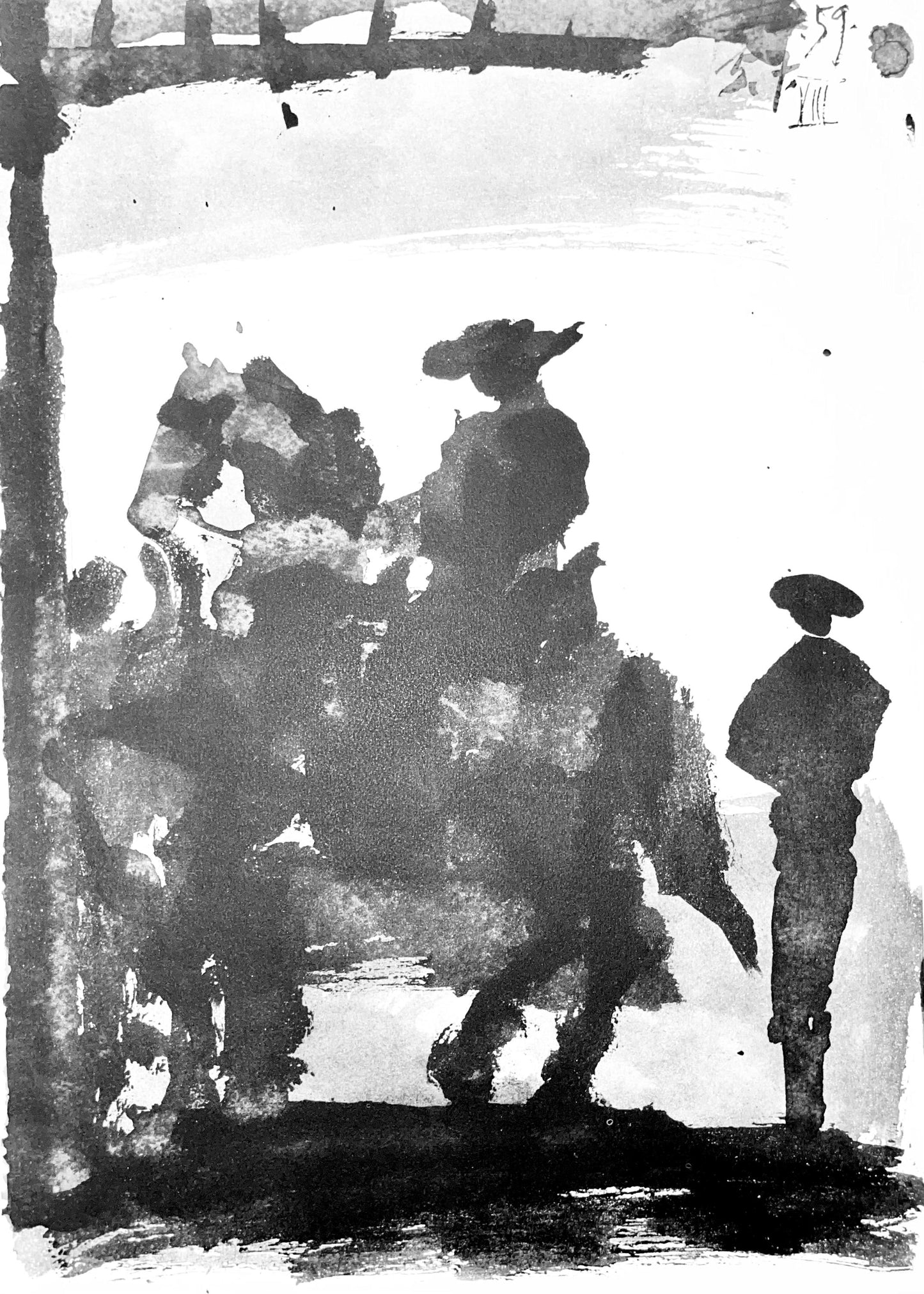 Pablo Picasso, Composition (Bloch 1276; Czwiklitzer 23), Toros Y Toreros, Lithograph