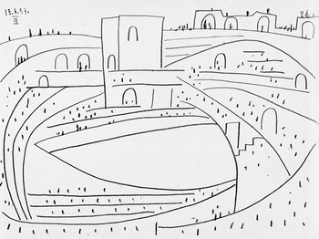 Pablo Picasso, Composition (Bloch 1276; Czwiklitzer 23), Toros Y Toreros, Lithograph