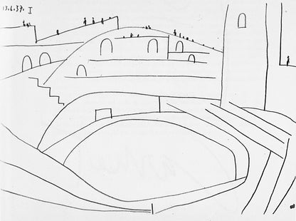 Pablo Picasso, Composition (Bloch 1276; Czwiklitzer 23), Toros Y Toreros, Lithograph