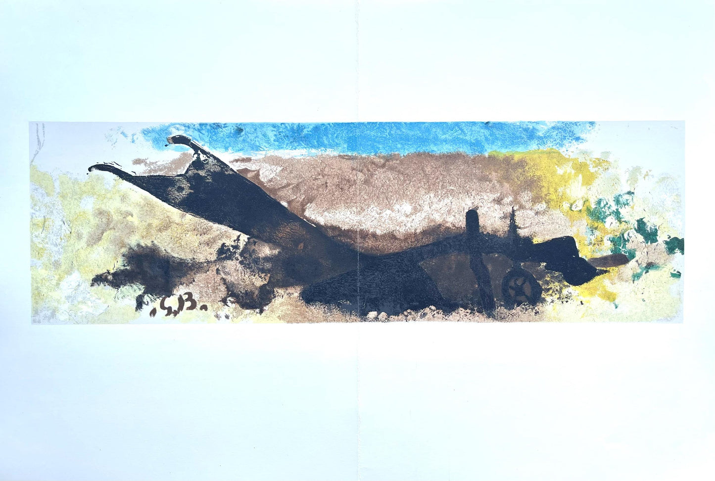 Georges Braque, Charrue, L'Hommage Georges Braque, Derrire Le Miroir, Lithograph