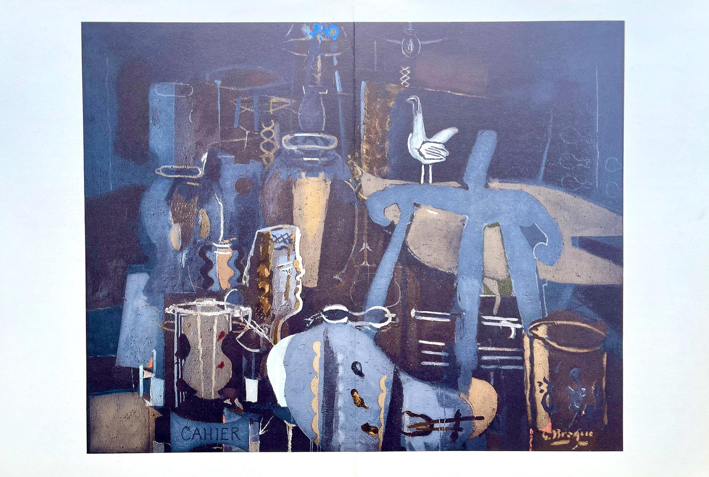 Georges Braque, Atelier Vi, L'Hommage Georges Braque, Derrire Le Miroir, Lithograph