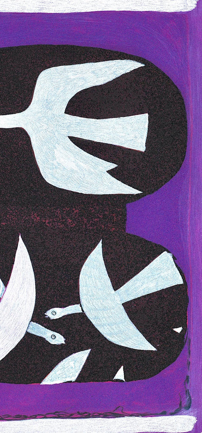 Georges Braque, Trois Oiseaux Sur Fond Violet, L'Hommage Georges Braque, Derrire Le Miroir,