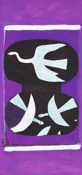 Georges Braque, Trois Oiseaux Sur Fond Violet, L'Hommage Georges Braque, Derrire Le Miroir,