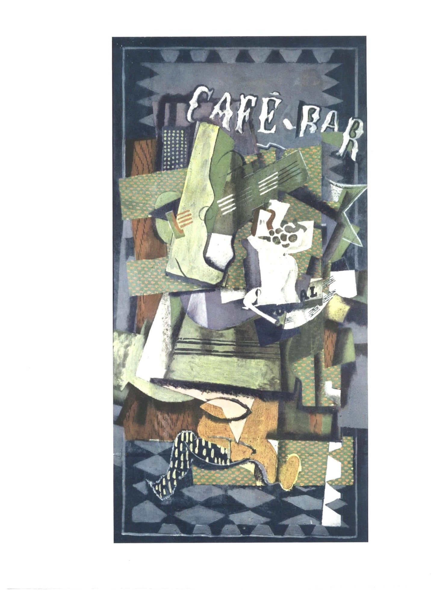 Georges Braque, Caf-Bar, L'Hommage Georges Braque, Derrire Le Miroir, Lithograph
