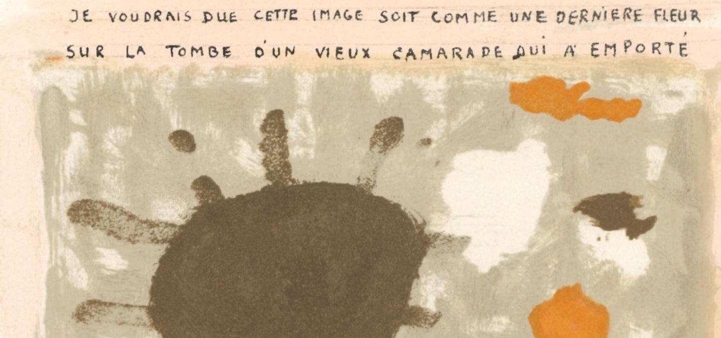 Roger Bissire, Pome Pour Georges Braque, L'Hommage Georges Braque, Derrire Le Miroir, Lithograph