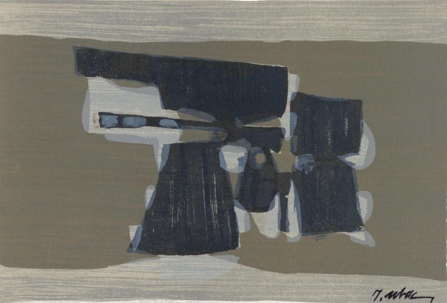 Raoul Ubac, Charrue, L'Hommage Georges Braque, Derrire Le Miroir, Lithograph