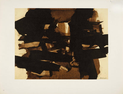 Pierre Soulages, Composition, Pierre Soulages, Peintres D'Aujourd'Hui, Hliogravure
