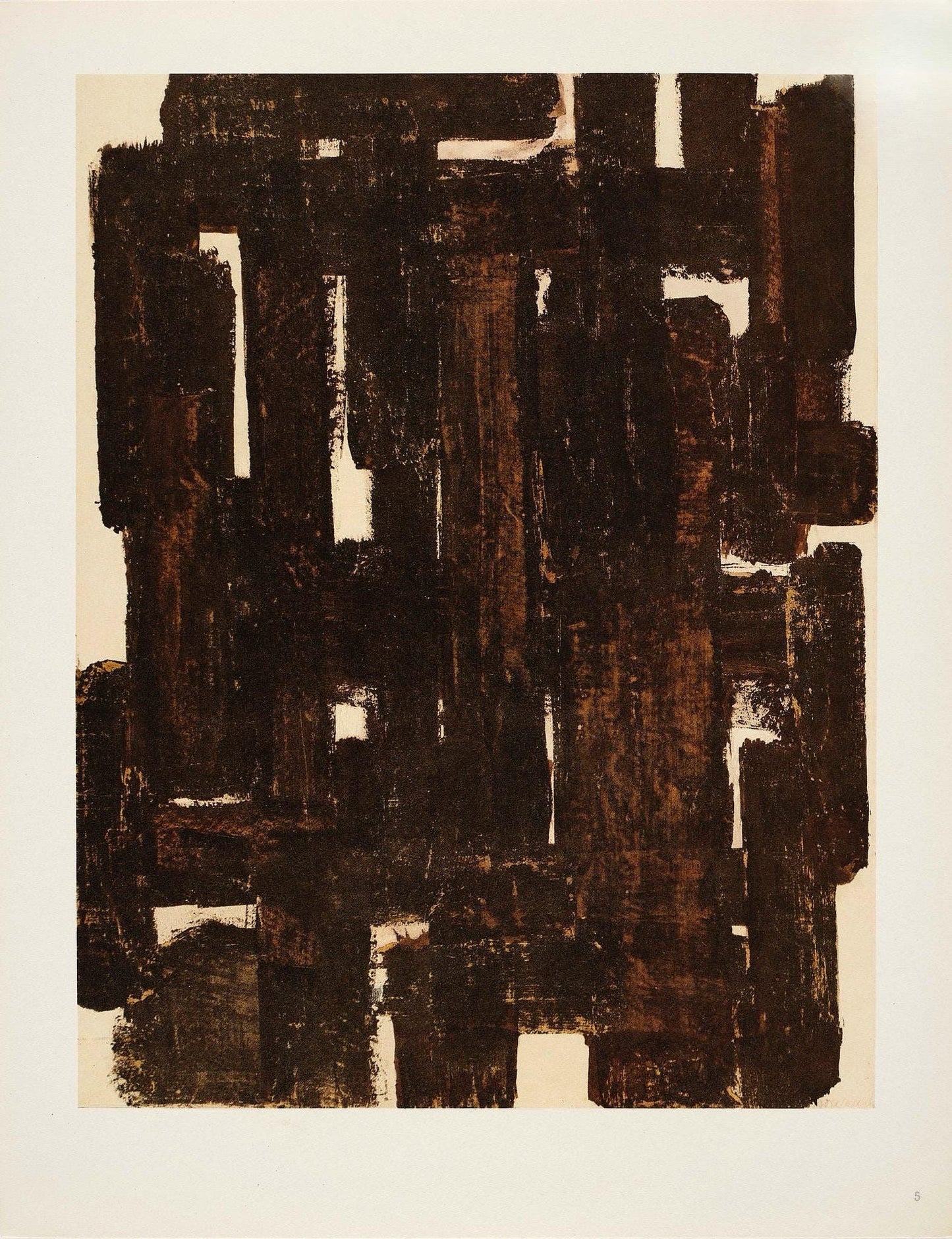 Pierre Soulages, Composition, Pierre Soulages, Peintres D'Aujourd'Hui, Hliogravure