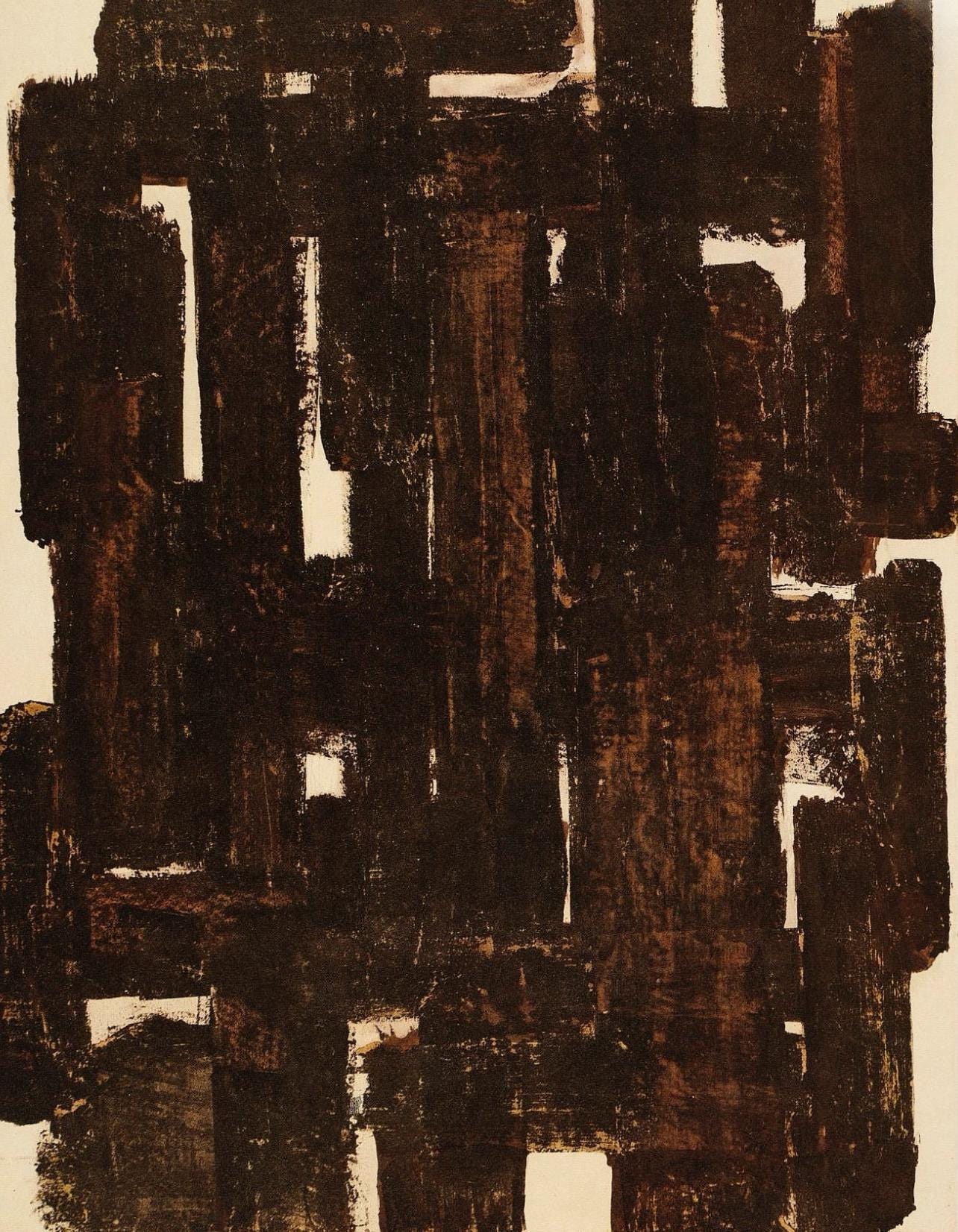Pierre Soulages, Composition, Pierre Soulages, Peintres D'Aujourd'Hui, Hliogravure