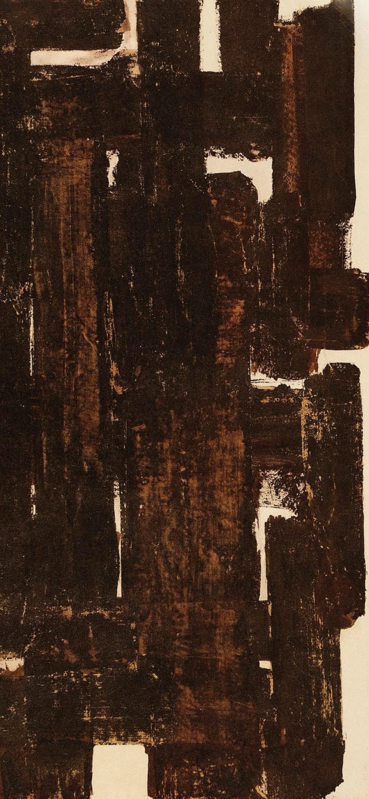 Pierre Soulages, Composition, Pierre Soulages, Peintres D'Aujourd'Hui, Hliogravure