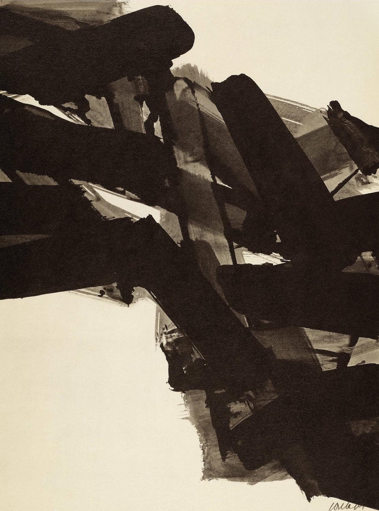 Pierre Soulages, Composition, Pierre Soulages, Peintres D'Aujourd'Hui, Hliogravure
