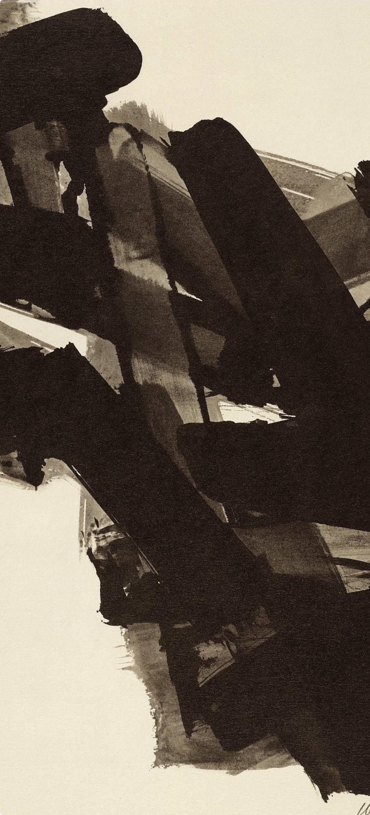 Pierre Soulages, Composition, Pierre Soulages, Peintres D'Aujourd'Hui, Hliogravure