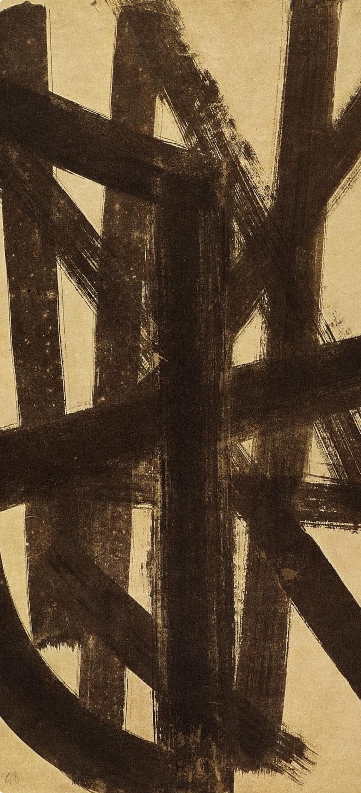 Pierre Soulages, Composition, Pierre Soulages, Peintres D'Aujourd'Hui, Hliogravure