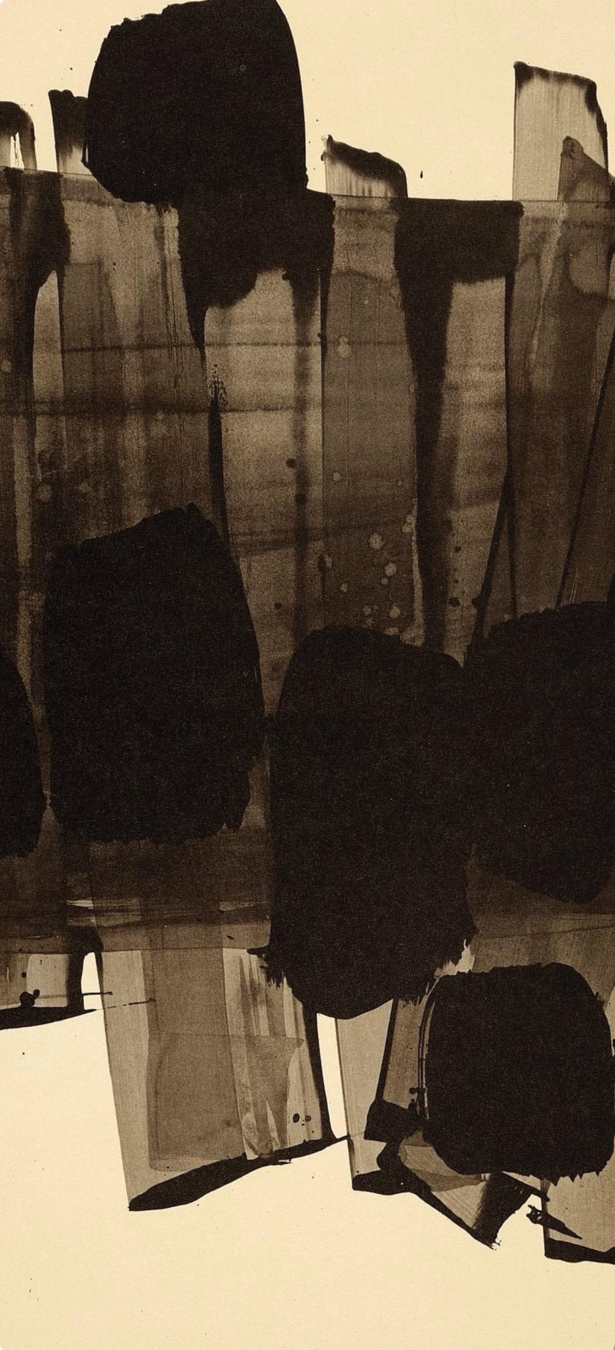 Pierre Soulages, Composition, Pierre Soulages, Peintres D'Aujourd'Hui, Hliogravure