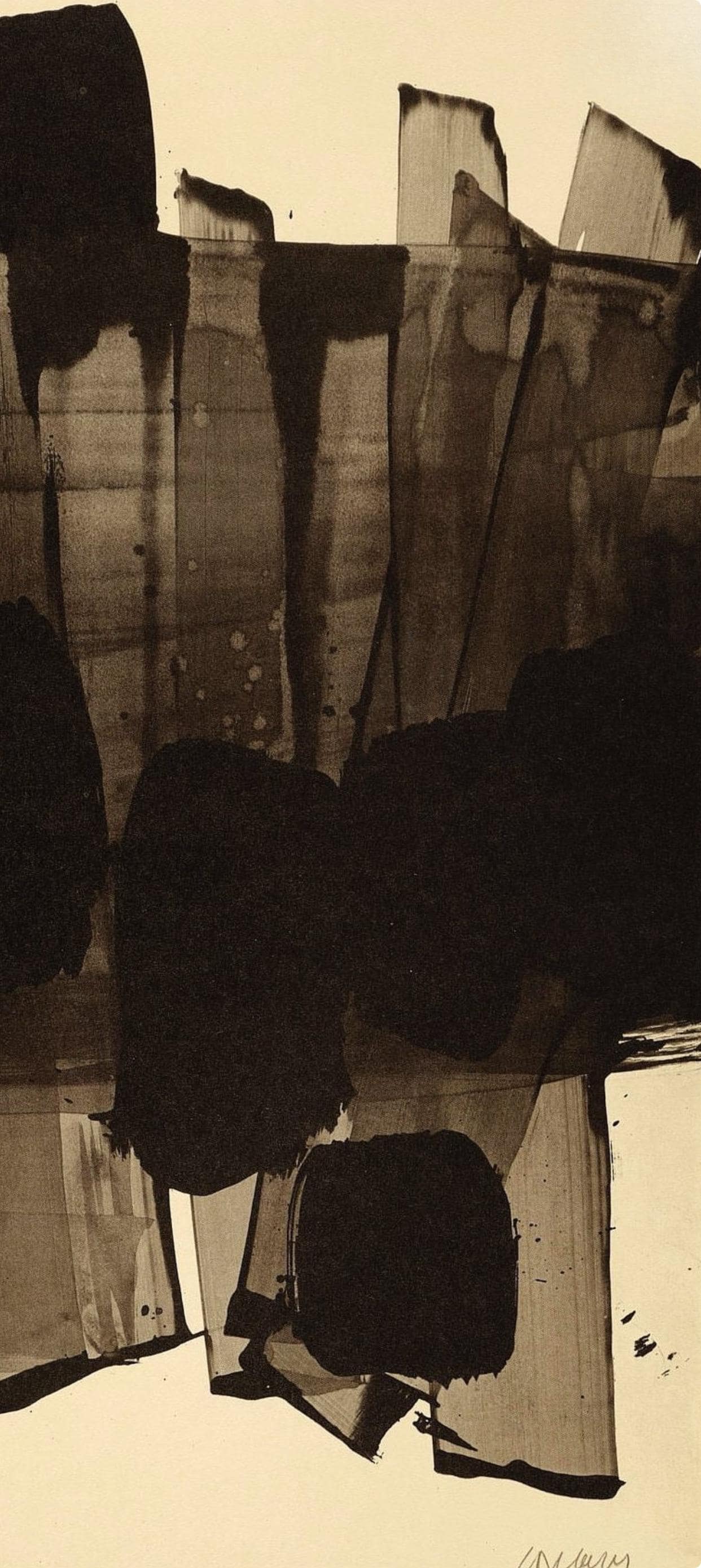 Pierre Soulages, Composition, Pierre Soulages, Peintres D'Aujourd'Hui, Hliogravure