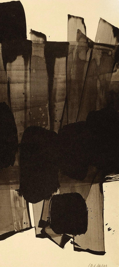 Pierre Soulages, Composition, Pierre Soulages, Peintres D'Aujourd'Hui, Hliogravure