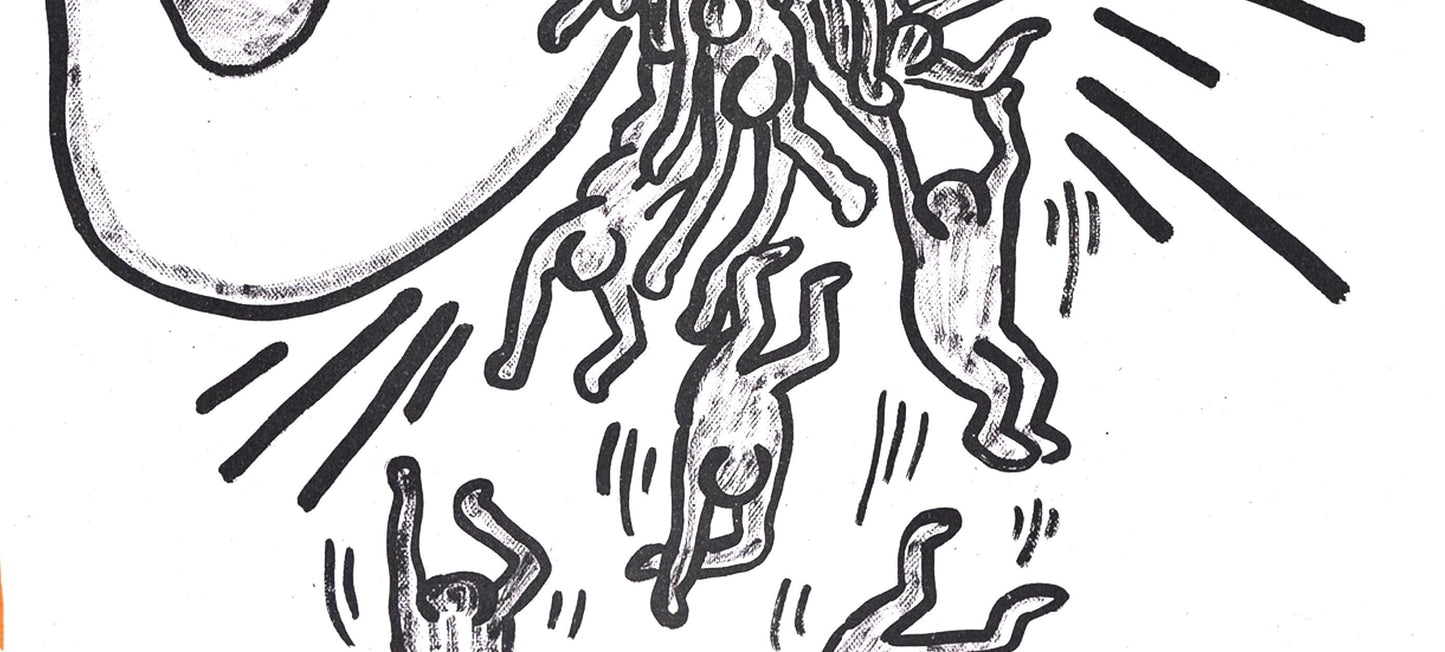 Keith Haring, Composition, Against All Odds, Lithograph