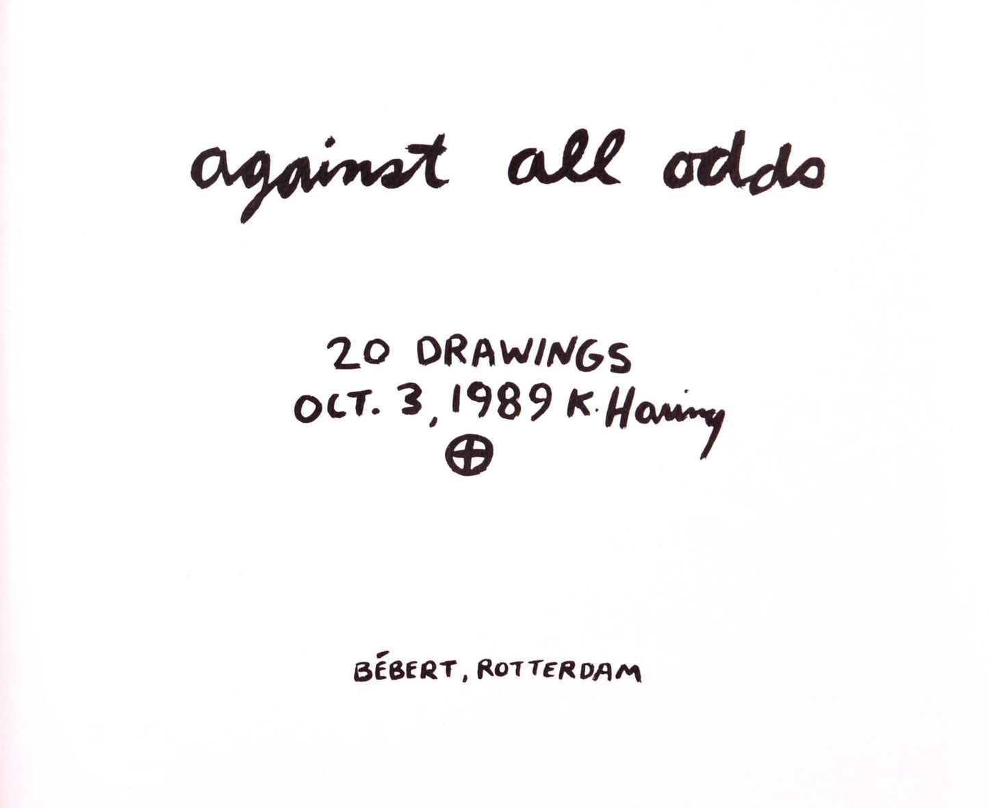 Keith Haring, Composition, Against All Odds, Lithograph