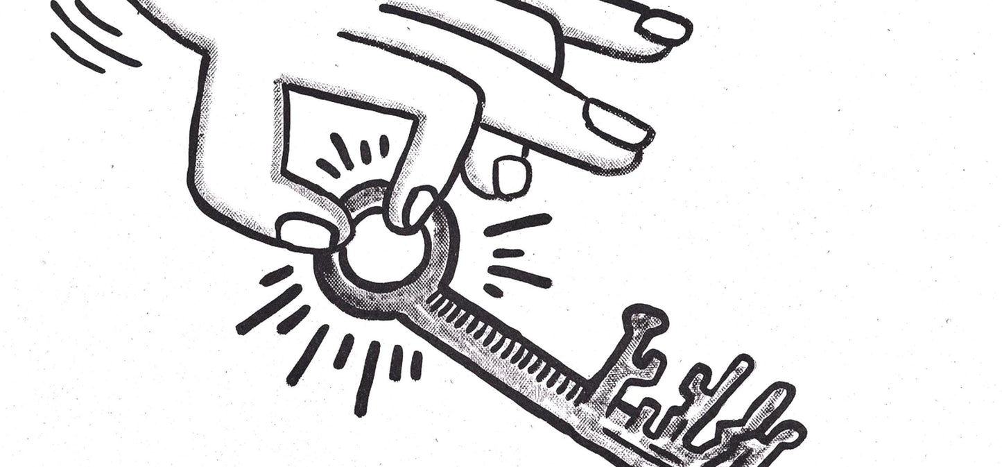 Keith Haring, Composition, Against All Odds, Lithograph