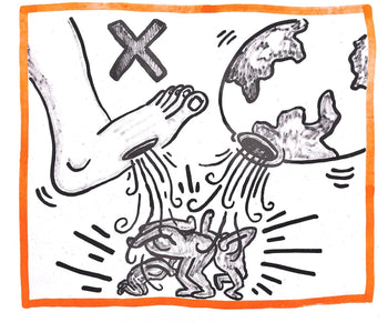 Keith Haring, Composition, Against All Odds, Lithograph