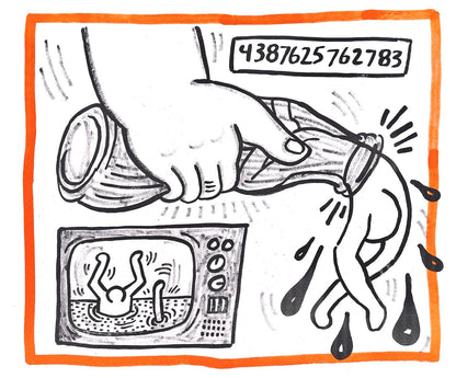 Keith Haring, Composition, Against All Odds, Lithograph