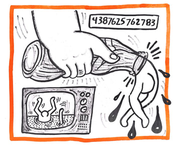 Keith Haring, Composition, Against All Odds, Lithograph