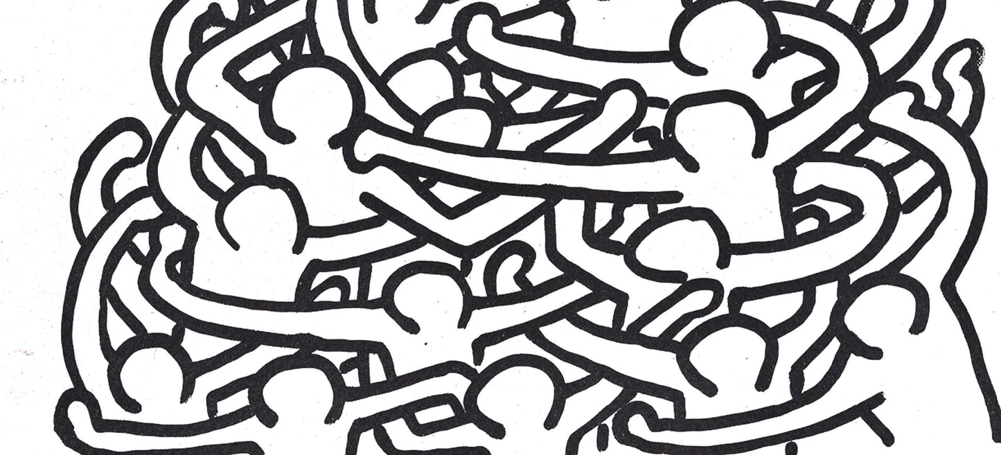 Keith Haring, Composition, Against All Odds, Lithograph