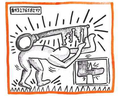 Keith Haring, Composition, Against All Odds, Lithograph