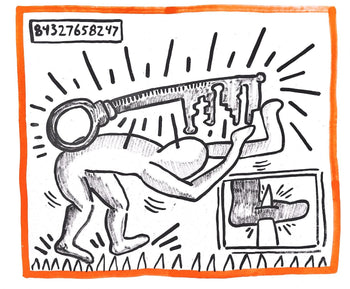 Keith Haring, Composition, Against All Odds, Lithograph