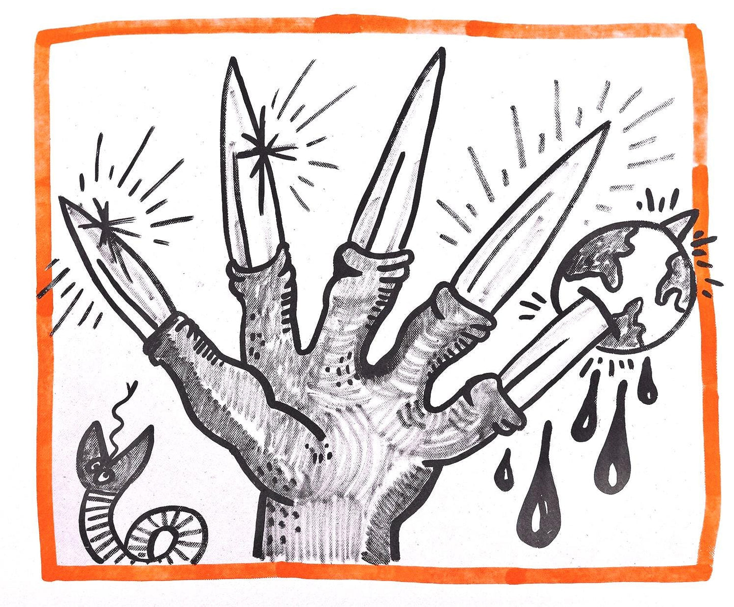 Keith Haring, Composition, Against All Odds, Lithograph