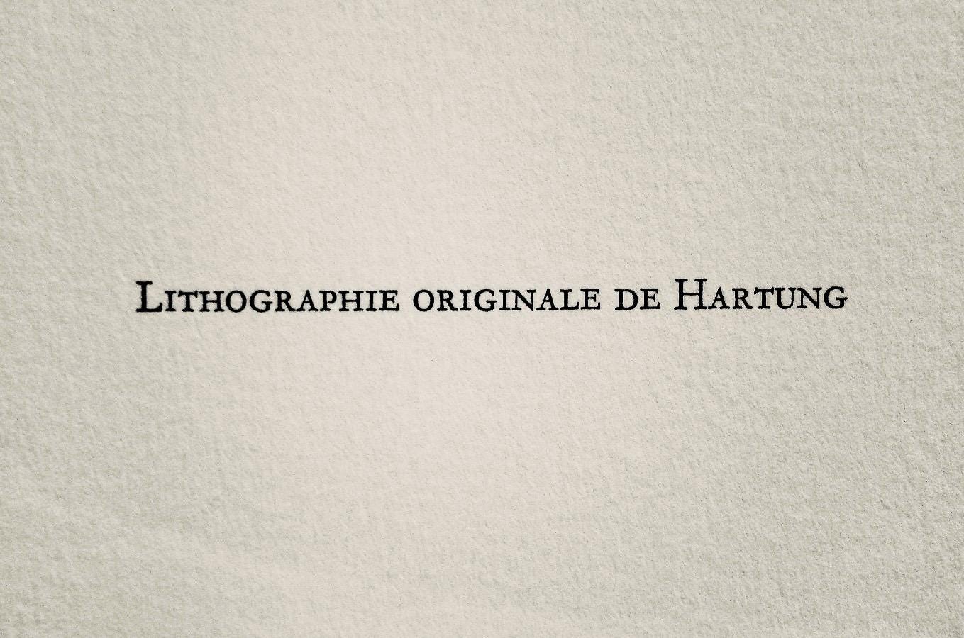 Hans Hartung, L Diffr-2, San Lazzaro Et Ses Amis, Xxe Sicle, Lithograph