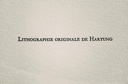 Hans Hartung, L Diffr-2, San Lazzaro Et Ses Amis, Xxe Sicle, Lithograph