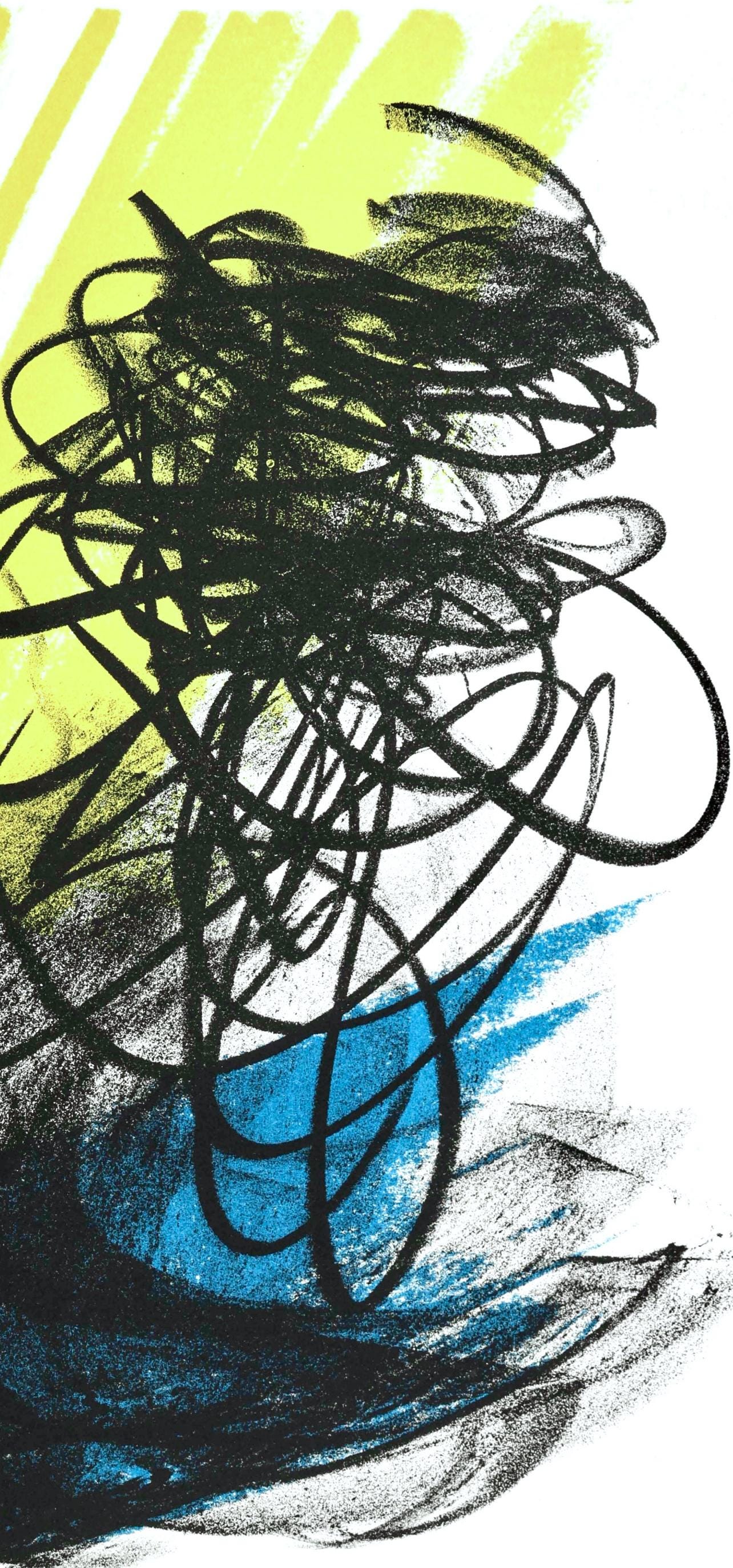 Hans Hartung, L Diffr-2, San Lazzaro Et Ses Amis, Xxe Sicle, Lithograph