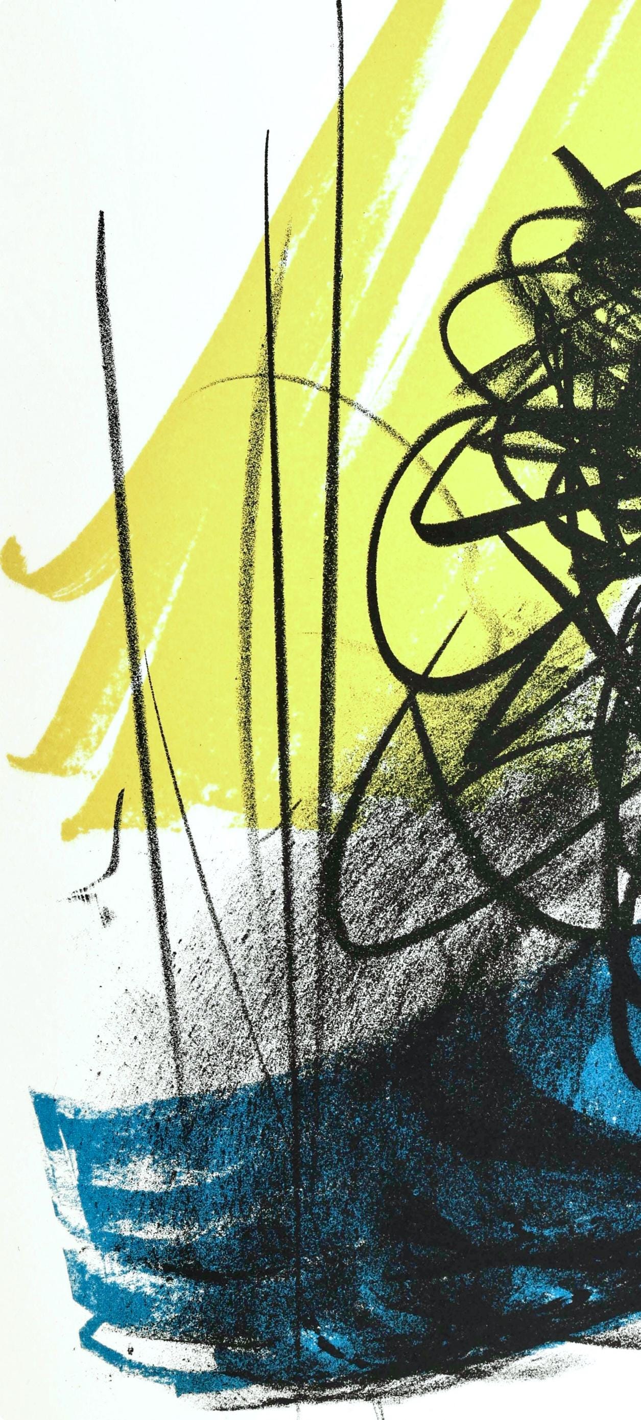 Hans Hartung, L Diffr-2, San Lazzaro Et Ses Amis, Xxe Sicle, Lithograph