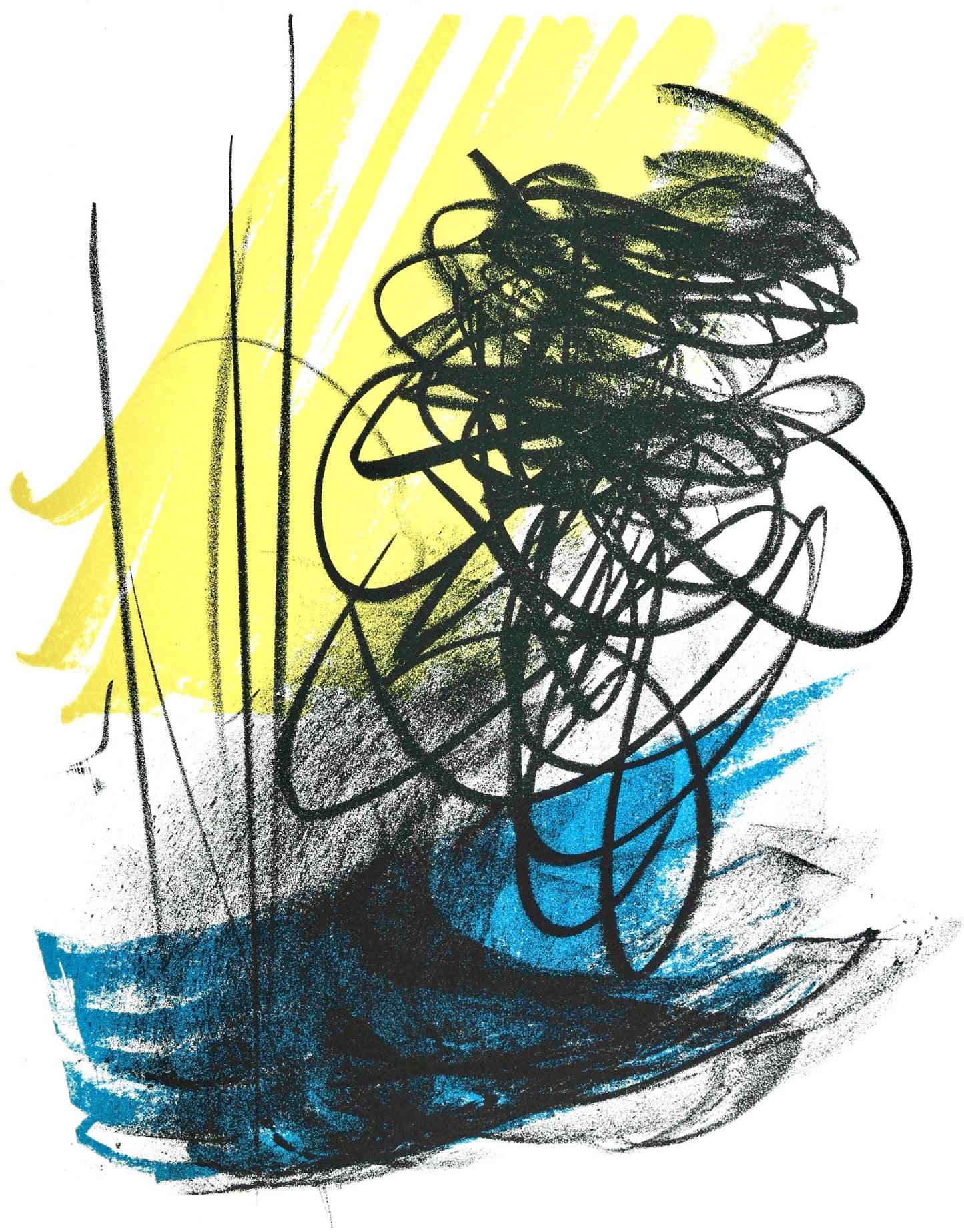 Hans Hartung, L Diffr-2, San Lazzaro Et Ses Amis, Xxe Sicle, Lithograph