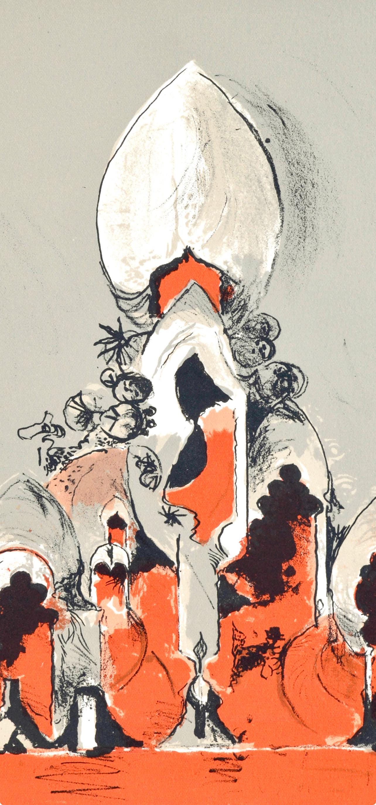 Graham Sutherland, The Cathedral I (Tassi 160), San Lazzaro Et Ses Amis, Xxe Sicle, Lithograph