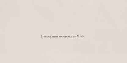 Joan Mir, Composition (Cramer 202; Mourlot 1080), San Lazzaro Et Ses Amis, Xxe Sicle, Lithograph