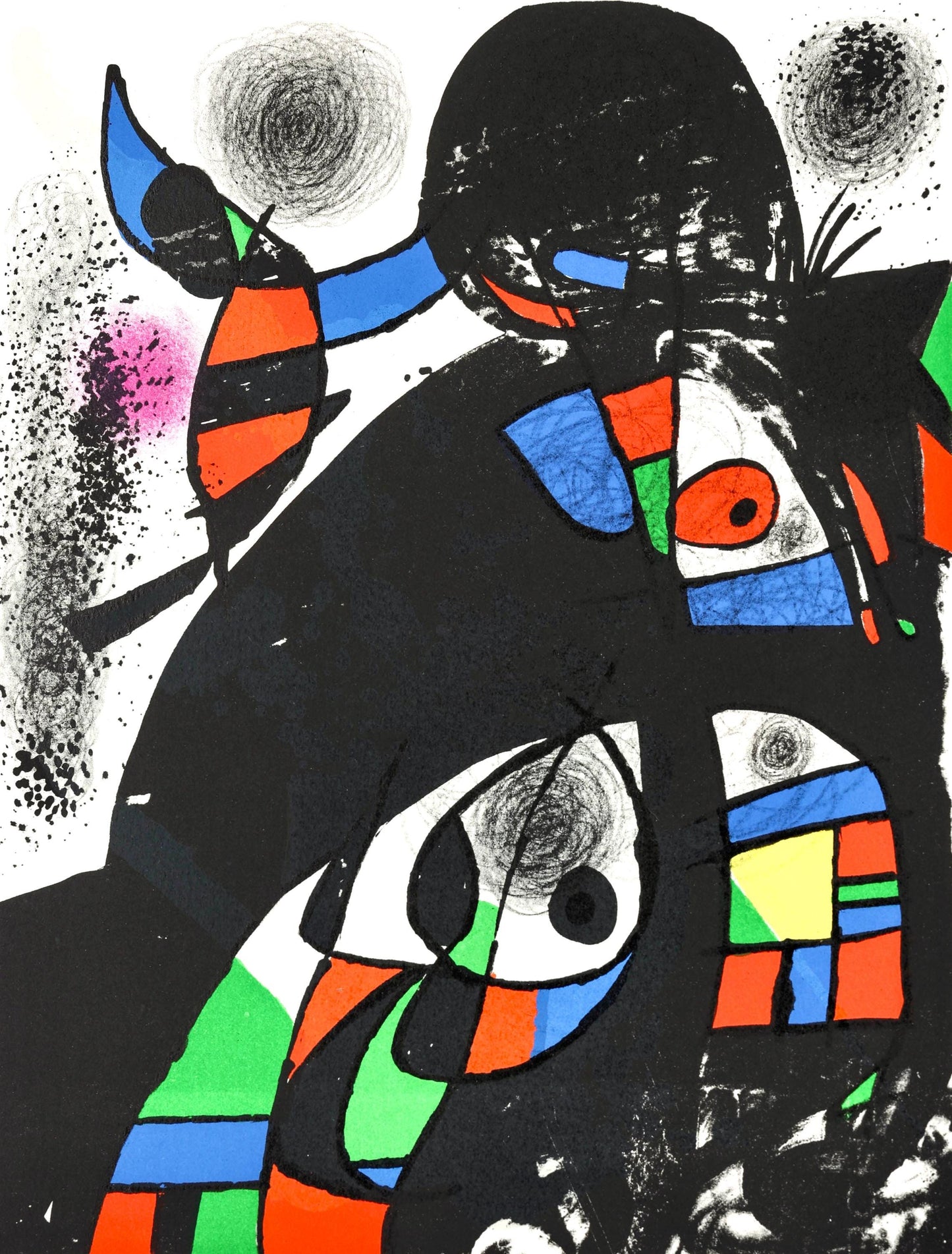 Joan Mir, Composition (Cramer 202; Mourlot 1080), San Lazzaro Et Ses Amis, Xxe Sicle, Lithograph