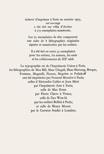 Joan Mir, Composition (Cramer 202; Mourlot 1080), San Lazzaro Et Ses Amis, Xxe Sicle, Lithograph