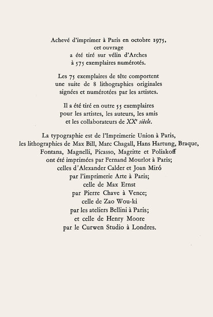 Joan Mir, Composition (Cramer 202; Mourlot 1080), San Lazzaro Et Ses Amis, Xxe Sicle, Lithograph