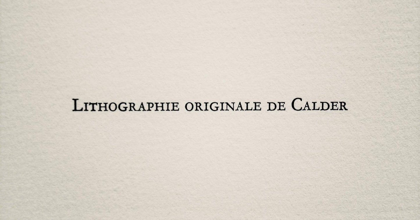 Alexander Calder, Composition, San Lazzaro Et Ses Amis, Xxe Sicle, Lithograph