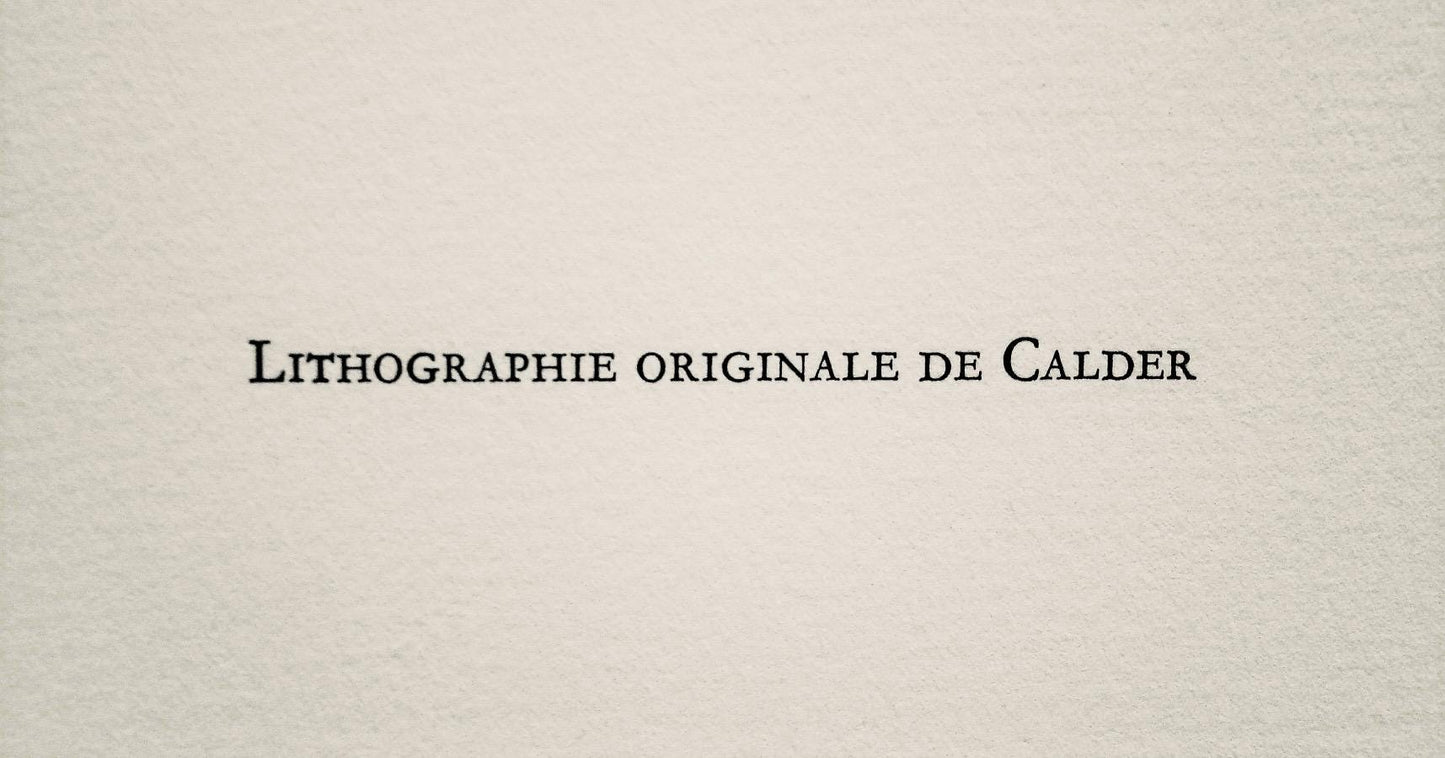 Alexander Calder, Composition, San Lazzaro Et Ses Amis, Xxe Sicle, Lithograph