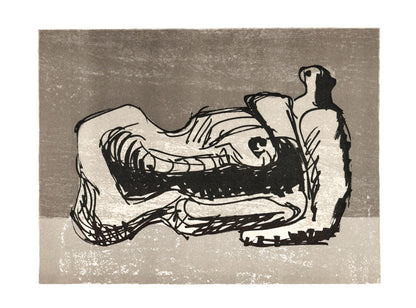 Henry Moore, Reclining Figure (Cramer 366), San Lazzaro Et Ses Amis, Xxe Sicle, Lithograph