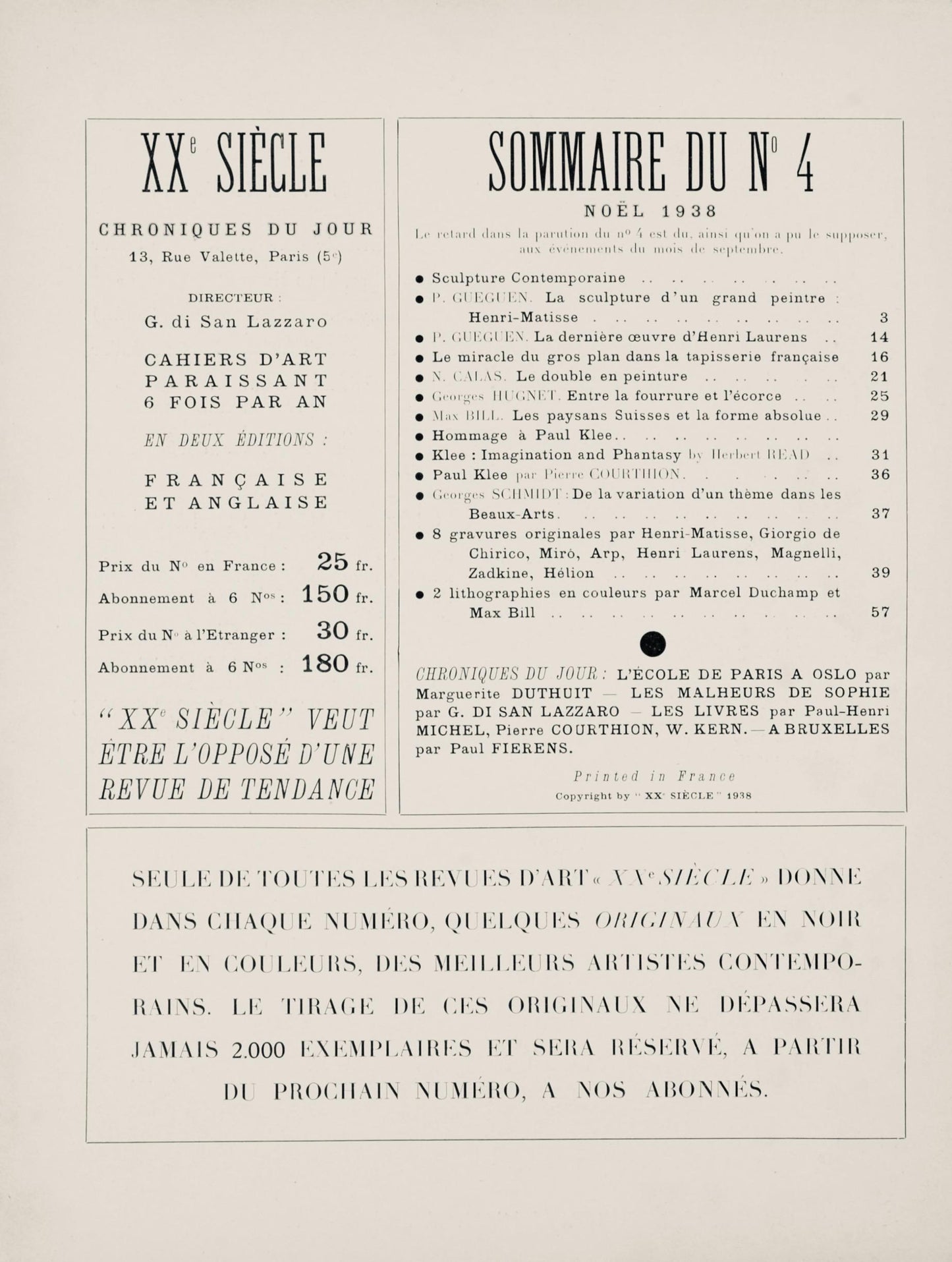 Giorgio De Chirico, Cabina Misteriosa, Socit Internationale D'Art Xxe Sicle, Linocut