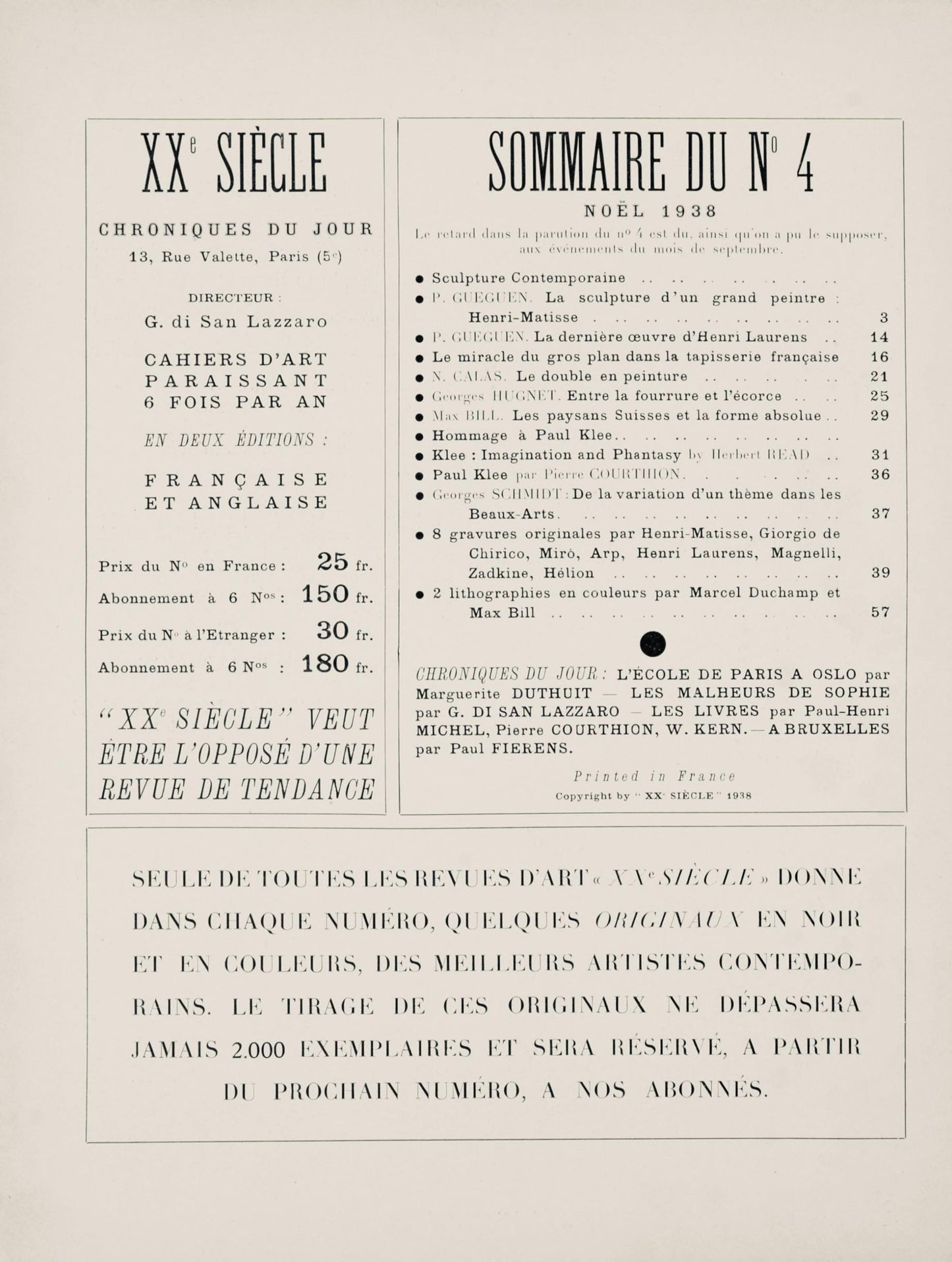 Giorgio De Chirico, Cabina Misteriosa, Socit Internationale D'Art Xxe Sicle, Linocut