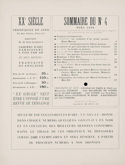 Giorgio De Chirico, Cabina Misteriosa, Socit Internationale D'Art Xxe Sicle, Linocuts