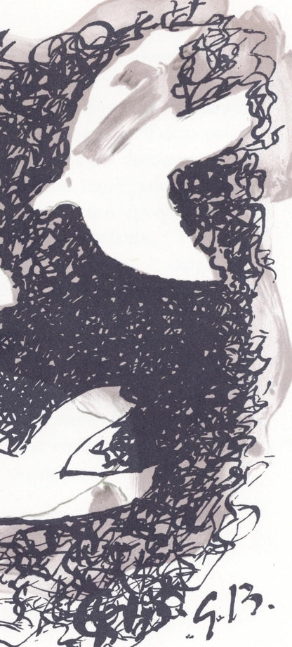 Georges Braque, Composition, Lettre Mon Peintre Raoul Dufy, Lithograph