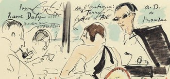 Andr Dunoyer De Segonzac, Eden Roc, Lettre Mon Peintre Raoul Dufy, Lithograph