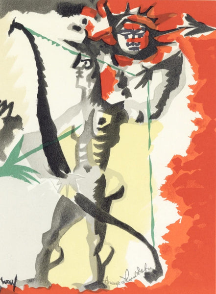 Jean Lurat, Composition, Lettre Mon Peintre Raoul Dufy, Lithograph