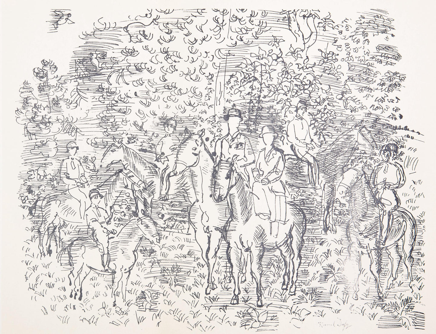 Raoul Dufy, Dessin, Lettre Mon Peintre Raoul Dufy, Lithograph